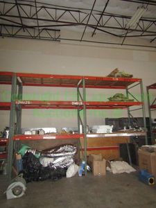 lot 369 image: Pallet rack two sections, 16ft. Contents not included