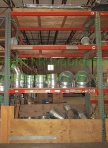 lot 359 image: Single Pallet rack, 8ft. Contents not included