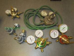 lot 355 image: Victor welding regulators as shown