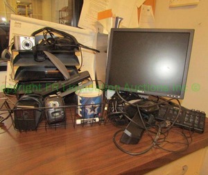 lot 346 image: Computer hardware and misc. office supplies