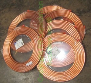 lot 50 image: Mueller Industries Streamline copper AC tubing 12 O.D. 50ft coils. New. Bidding is times the quantity
