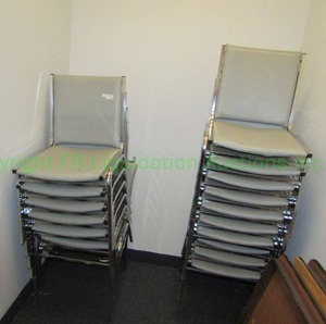 lot 384 image: Galaxy stacking chairs 16 total