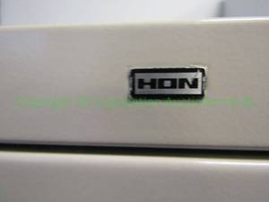 lot 388 image: Hon fire resistent file cabinet model C-935872. 52 x 20 x 29
