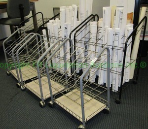 lot 403 image: Safco drafting drawing roll racks as shown