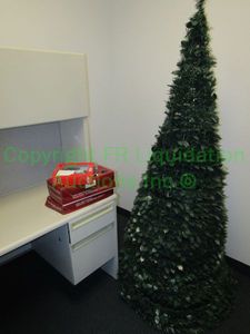 lot 413 image: Artificial Christmas tree and ornaments