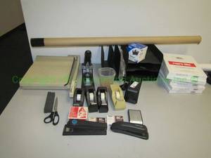 lot 405 image: Assorted office supplies as shown