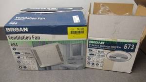 lot 325 image: Broan ventilation fans models 684 & 673