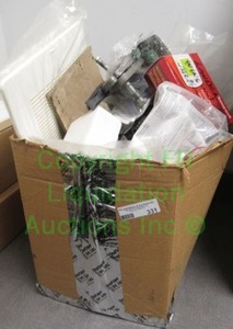 lot 331 image: Box full of assorted HVAC parts and components