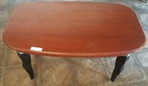lot 26 image: Wooden coffee table in stylecolorcondition shown.