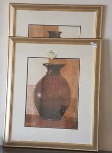 lot 41 image: 2 framed prints in stylecolorcondition shown. You are bidding by the piece