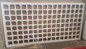 lot 94 image: 2 new Decorative divider screens with U channel as shown. You are bidding by the piece