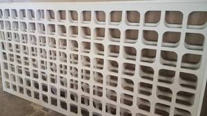 lot 95 image: 2 new Decorative divider screens with U channel as shown. You are bidding by the piece