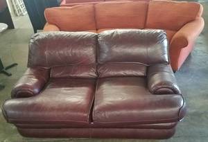 lot 101 image: 2 sofas in stylescolorscondition as shown. You are bidding by the piece