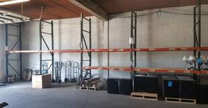 lot 106 image: 5-section pallet rack in solid condition as shown. Buyer is responsible for proper breakdown as needed. PLEASE NOTE DELAYED PICK UP ON THIS ITEM BETWEEN 400 - 600 PM