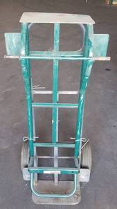lot 112 image: 2 hand trucks  dollies as shown. 1 missing wheels.