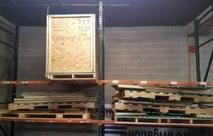 lot 135 image: Contents of pallet rack as shown. You are bidding on the contents only
