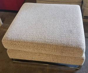 lot 362 image: Grey ottomans in stylecolor shown. Condition varies. Please Note These items will be distributed on a First come - First served basis. You are bidding by the piece