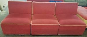 lot 483 image: 3 upholstered chairs in stylecolorcondition shown. You are bidding by the piece