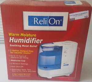 lot 12 image: ReliOn warm moisture humidifier model RWM-975 in new condition as shown.