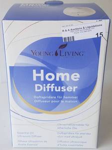 lot 15 image: Young Living essential oil ultrasonic diffuser in new condition as shown.