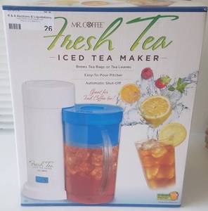 lot 26 image: Mr. Coffee iced tea maker in new, unopened box as shown.