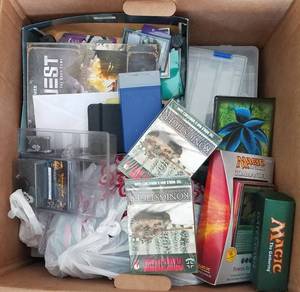 lot 69 image: Lot of game cards, models and more as shown.