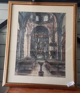 lot 97 image: Framed print in stylecolorcondition shown.