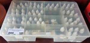 lot 100 image: Set of model paints in storage case as shown.
