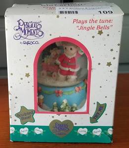 lot 109 image: Precious Moments snow globe in box as shown.