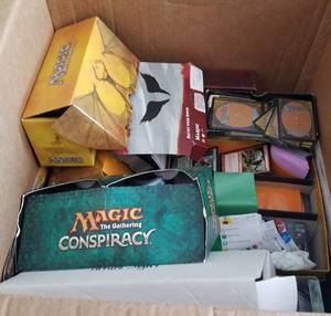 lot 123 image: Lot of gaming cards and more as shown.