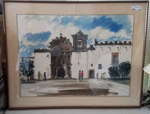 lot 130 image: Framed print in stylecolorcondition shown.