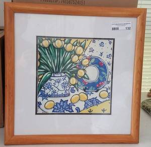 lot 132 image: Framed print in stylecolorcondition shown.