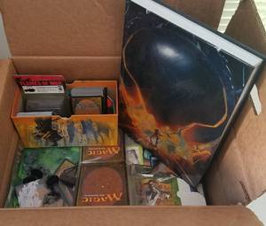 lot 46 image: Lot of magic game collectible cards and more as shown.