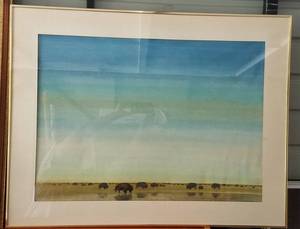 lot 158 image: Framed print in stylecolorcondition shown.