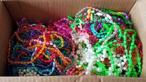 lot 169 image: Box lot of assorted beads as shown.