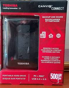 lot 179 image: Toshiba portable hard drive in box as shown.
