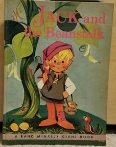 lot 194 image: Vintage 1961 Jack and the Beanstalk illustrated book as shown.