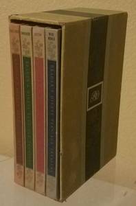 lot 9 image: VINTAGE READERS DIGEST TEEN-AGE TREASURY 4 VOLUME SET WITH SLIPCASE AS SHOWN. COPYRIGHT 1957.