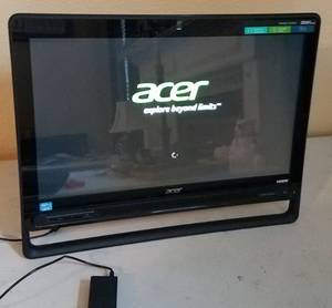 lot 31 image: ACER ASPIRE Z3-605-UR22 ALL-IN-ONE CORE i3 COMPUTER WITH DOLBY HOME THEATER BY HARMAN KARDON SPEAKERS, WLAN & BLUETOOTH MODULE ATHEROS AR5B22, DVD DRIVE AND MORE AS SHOWN. TESTED AND POWERS ON, SEE PICTURES