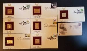 lot 33 image: LOT OF 8 VINTAGE COLLECTIBLE STAMPS IN VARIOUS THEMES AS SHOWN.