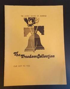 lot 36 image: VINTAGE THE UNITED STATES OF AMERICA - THE FREEDOM COLLECTION FRAMEABLE REPLICAS OF HISTORICAL DOCUMENTS AS SHOWN.