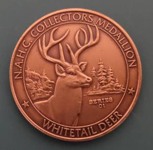 lot 86 image: NORTH AMERICAN HUNTING CLUB WHITETAIL DEER COLLECTORS MEDALLION AS SHOWN.
