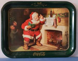 lot 93 image: VINTAGE REPLICA COCA-COLA TRAY FROM LONG JOHN SILVERS SEAFOOD SHOPPES AS SHOWN. MEASURES APPROX. 13.5 x 10.5.