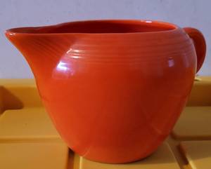 lot 129 image: FIESTA PITCHER IN STYLECOLORCONDITION SHOWN.