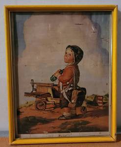 lot 161 image: FRAMED PICTURE GROUNDED DATED 1942 AS SHOWN.