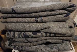 lot 220 image: LOT OF 6 FURNITURE  MOVING BLANKETS AS SHOWN. (YOUR BID X 6)