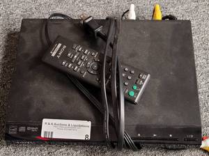 lot 8 image: SONY CDDVD PLAYER MODEL DVP-SR210P WITH REMOTE CONTROL AS SHOWN.
