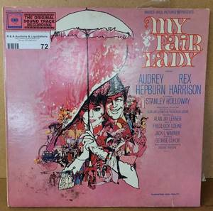 lot 72 image: MY FAIR LADY ORIGINAL SOUND TRACK VINYL RECORD AS SHOWN.