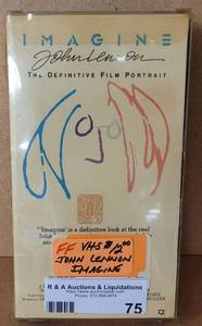 lot 75 image: JOHN LENNON IMAGINE FILM PORTRAIT VHS AS SHOWN.