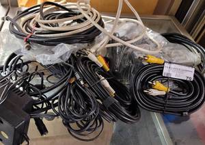 lot 79 image: ASSORTED CABLES AS SHOWN. MIXED LOT.
